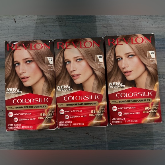 Revlon ColorSilk #70 Light Ash Blonde 3ct - Picture 1 of 1
